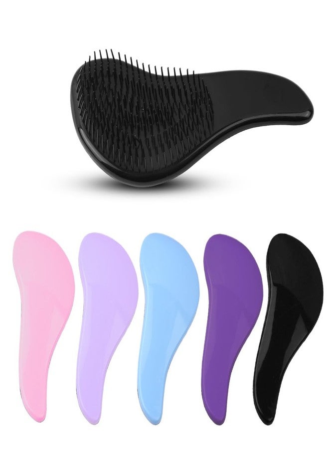 فرشاة فك تشابك الشعر من AHS للنساء والرجال والبالغين - فرشاة فك تشابك الشعر - فرشاة إزالة العقد والتشابك - مشط للشعر الجاف والمبلل والمجعد (لون عشوائي) - Image 1