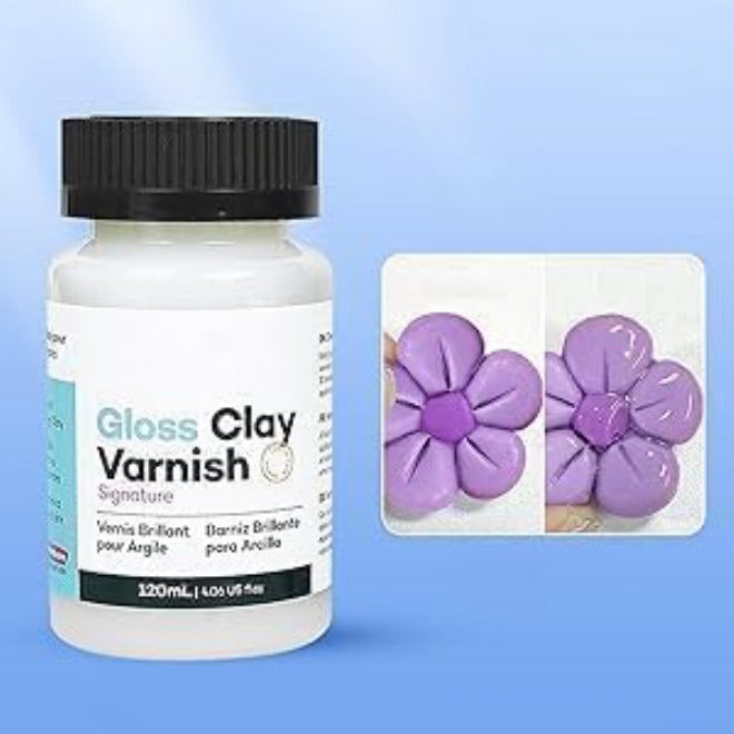 Makbeaty Clay Varnish, Gloss Acrylic Varnish for Air-Dry Clay, Ceramics, Wood, Oil Paintings, Waterproof Glaze, Prevents Crazing & Yellowing, Durable Gloss Finish for Artwork Protection (60ml+120ml) - Image 5