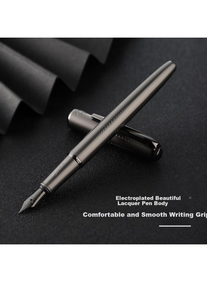 Pimio Starry Night Series Fountain Pen For Adults, Calligraphy Ink Pen, Business Graduation Gift, Signature Pen For Men And Women, Student Calligraphy Gift Pen, Starry Night Gray - Image 1