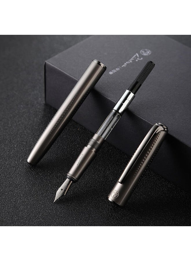 Pimio Starry Night Series Fountain Pen For Adults, Calligraphy Ink Pen, Business Graduation Gift, Signature Pen For Men And Women, Student Calligraphy Gift Pen, Starry Night Gray - Image 2
