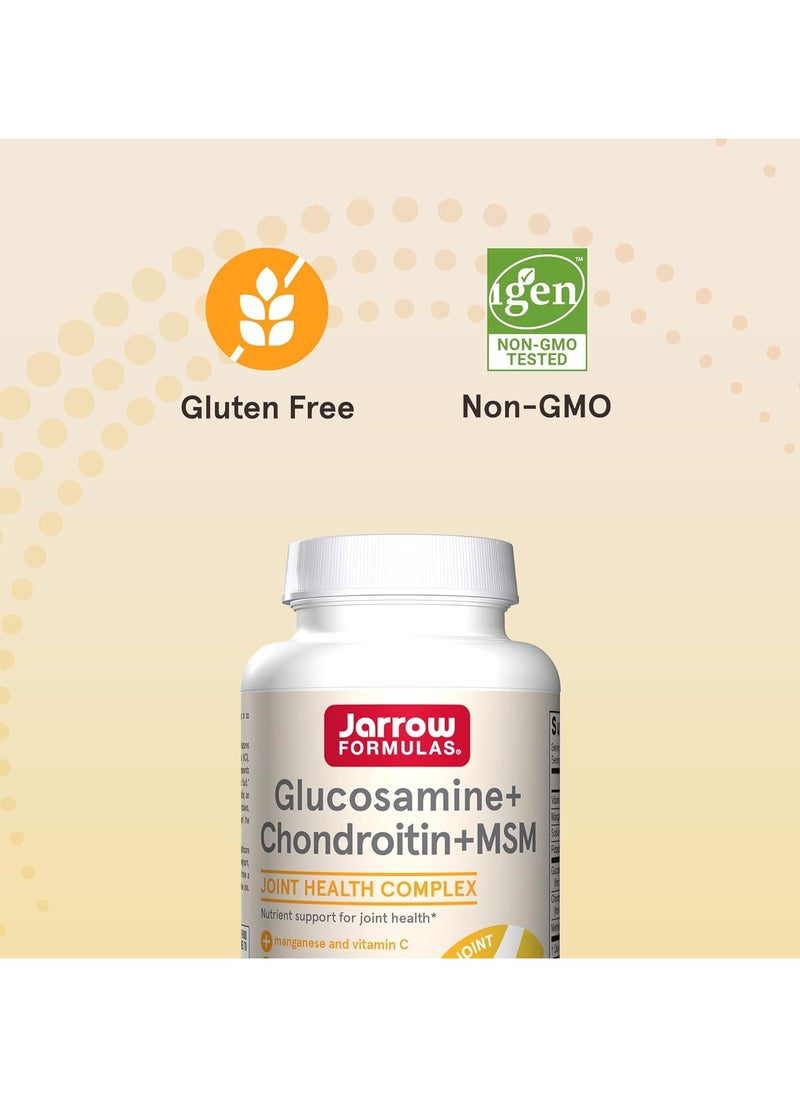 jarrow formulas - Glucosamine + Chondroitin + MSM - 120 Capsules - Image 1