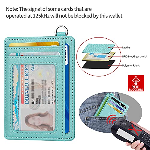 EcoVision Slim Minimalist Front Pocket Wallet, RFID Blocking Credit Card Holder Wallet with Detachable D-Shackle for Men Women - Image 4