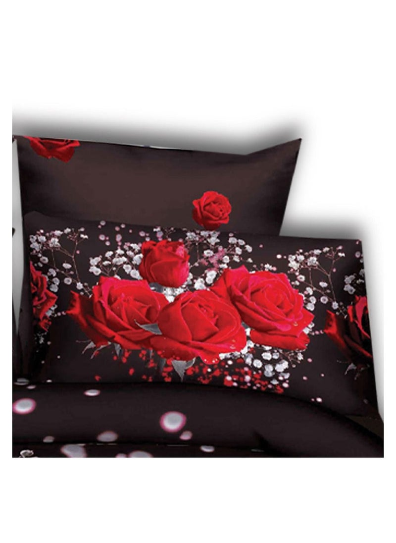 Family Bed - Flat Bed sheet Set Cotton Satin 4 pieces size 240 x 250 cm Model 4012 from Family Bed - Image 1