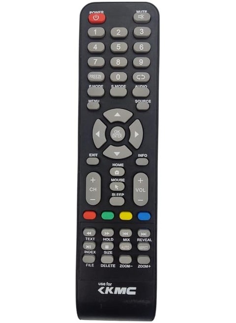 Replacement Remote Control Compatible For Kmc Smart Lcd Led Tv Black
