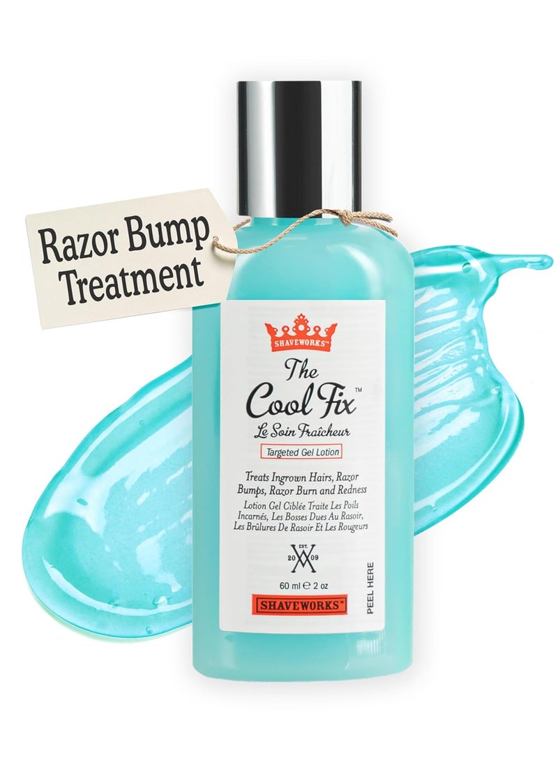 shaveworks - Shaveworks The Cool Fix Aftershave for Women: Pubic Hair Removal, Razor Bumps, Razor Burns, Ingrown Hair Treatment – After Shaving Post Waxing Bikini Area Moisturizing Skin Care Gel 2 Fl Oz - Image 1