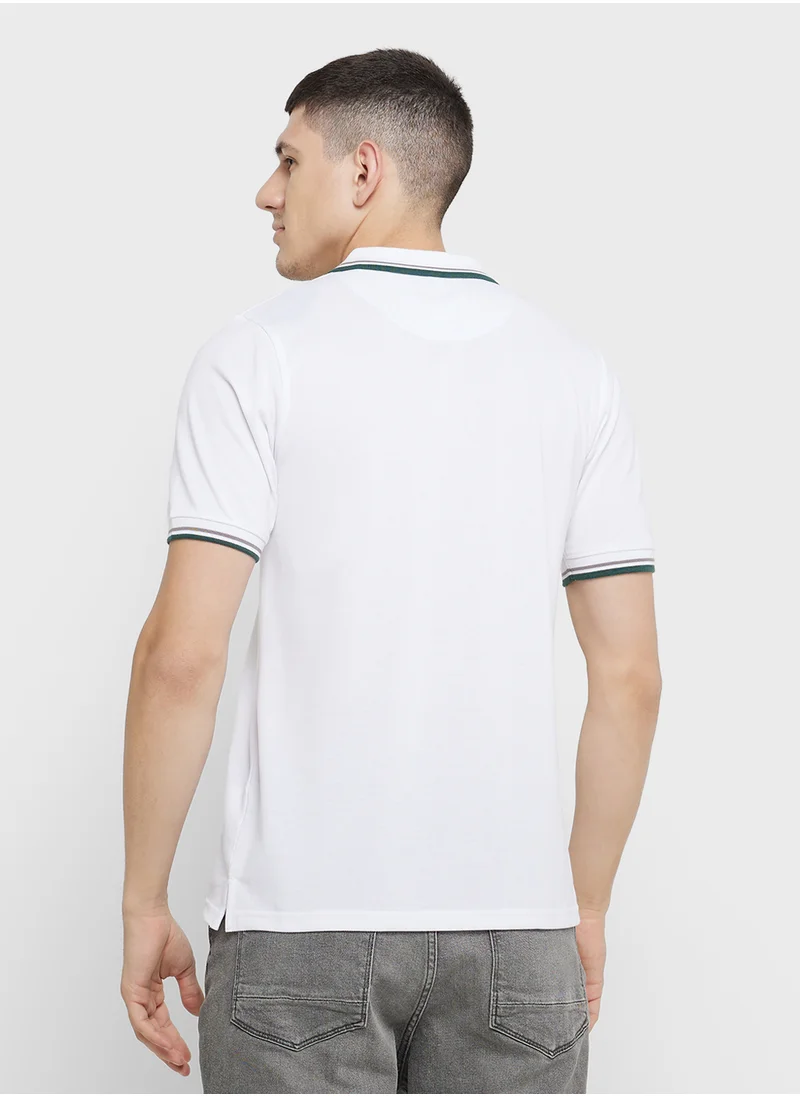 سفنتي فايف Tipping Collar Polo Shirt