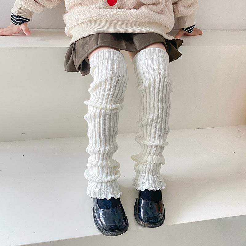 Children'S Over-The-Knee Long Socks Thickened Dancing Knee Pads Warm Girls' High Socks Baby Piled Stockings - Image 2
