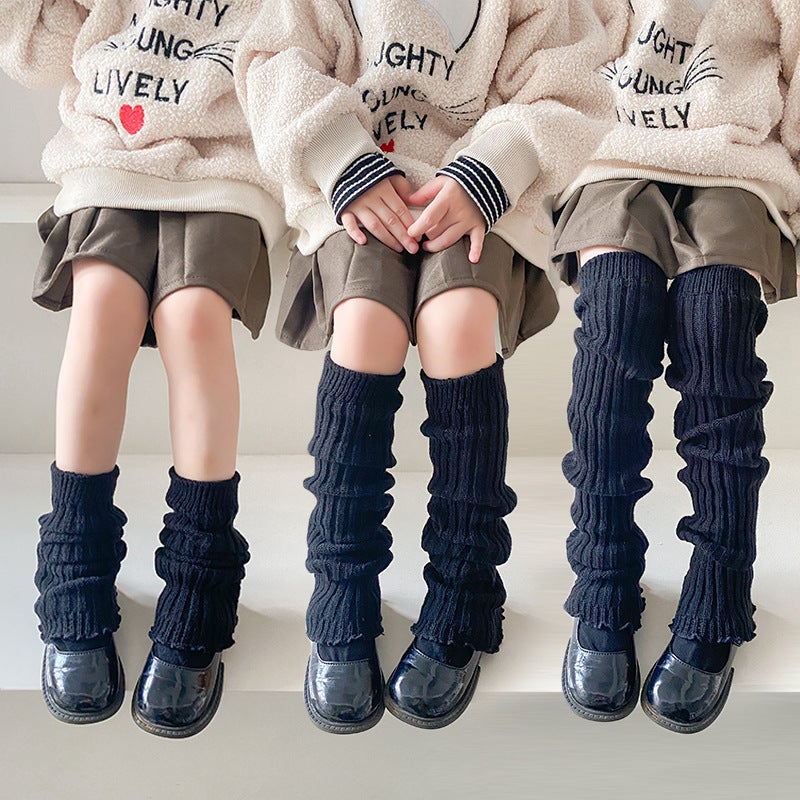 Children'S Over-The-Knee Long Socks Thickened Dancing Knee Pads Warm Girls' High Socks Baby Piled Stockings - Image 3
