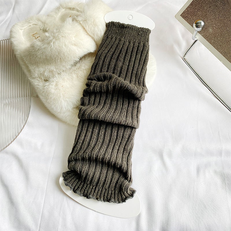 Children'S Over-The-Knee Long Socks Thickened Dancing Knee Pads Warm Girls' High Socks Baby Piled Stockings - Image 1