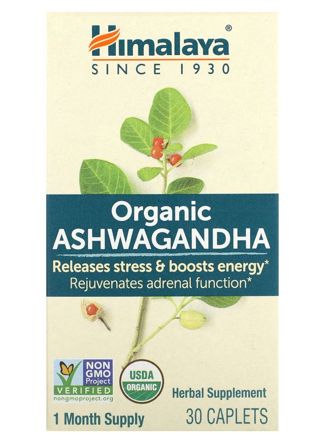 Organic Ashwagandha 30 Caplets