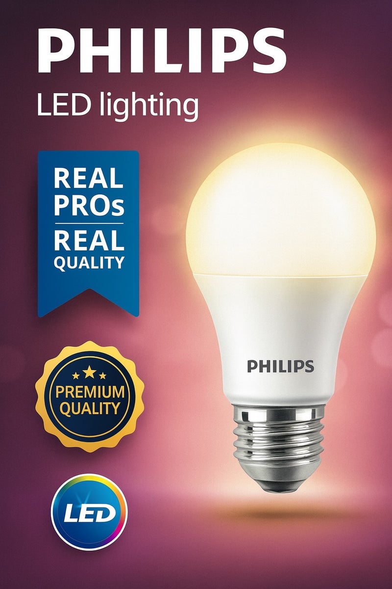 Philips 7W Globe Bulb Warm Yellow Light - Image 1