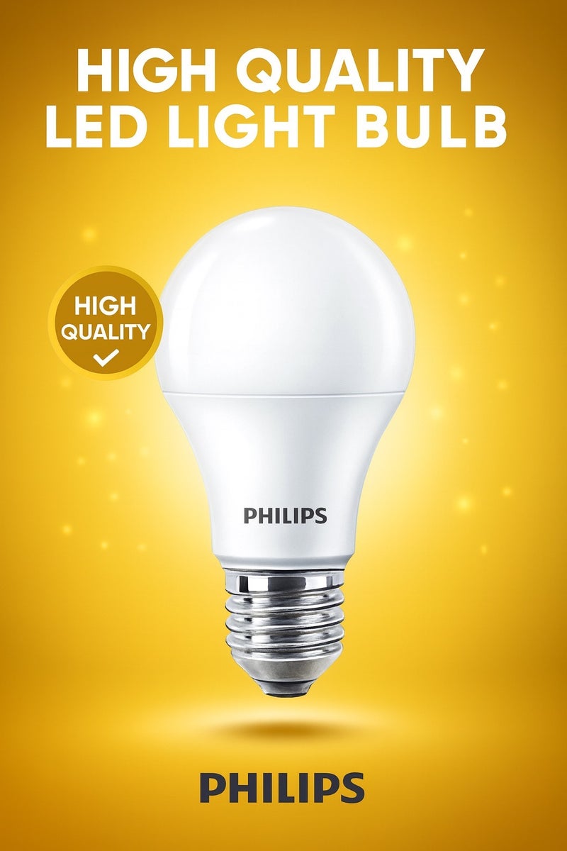 Philips 7W Globe Bulb Warm Yellow Light - Image 2