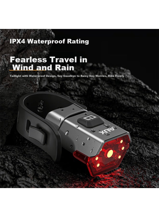Oaks Aux Bicycle Light Mountain Road Bike Tail Light Multi-mode Adjustable Rechargeable Night Riding Accessory - Image 2
