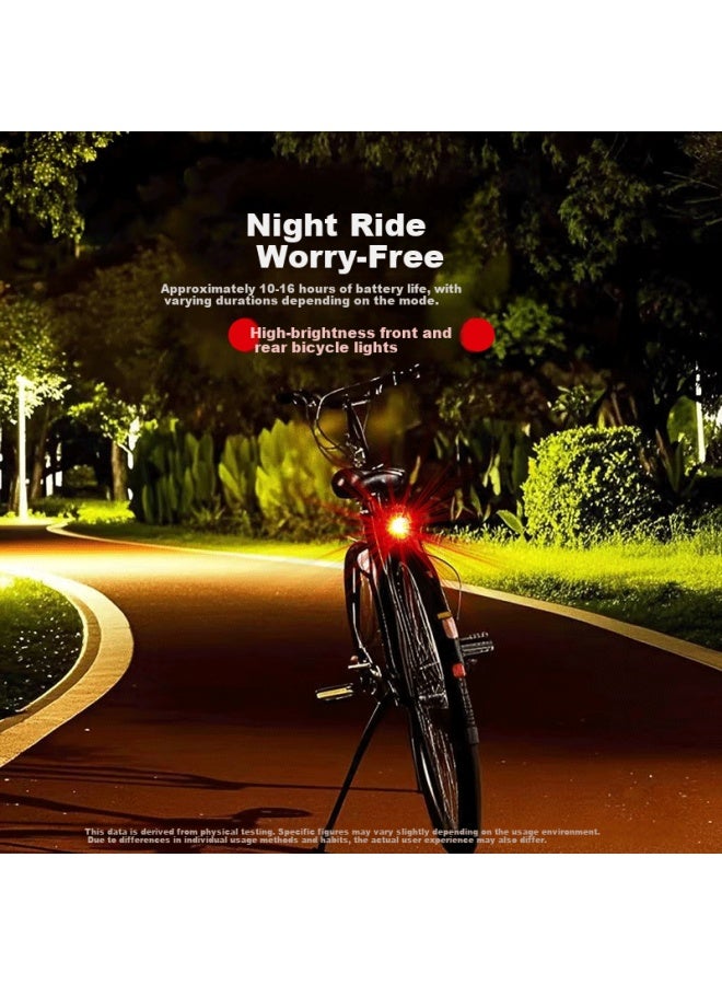 Oaks Aux Bicycle Light Mountain Road Bike Tail Light Multi-mode Adjustable Rechargeable Night Riding Accessory - Image 3