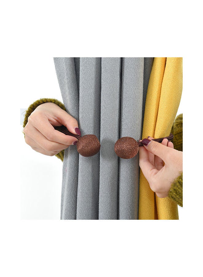 NIBEMINENT 2-Piece Strong Magnetic Twist Ties Magnet Cord Winder Set Coffee - Image 2