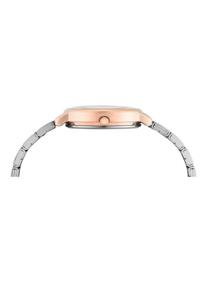 تيميكس ساعة TIMEX عقارب نسائية، بمينا مستدير ومقاومة للماء - Image 2