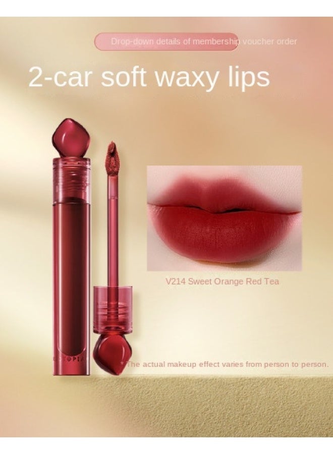 intense Realm Red Stone Lip Gloss With Matte Finish, Long-lasting Color, Smooth And Easy Application Lipstick - Image 1