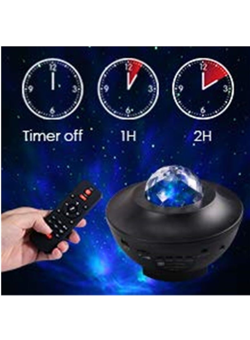 Star Light Projector Led Night Light 2 in 1 Starry Light & Ocean Wave Projector with Remote Control 10 Colors Changing Music Player with Bluetooth Dimmable Best Gift for Kids & Adults - Image 5