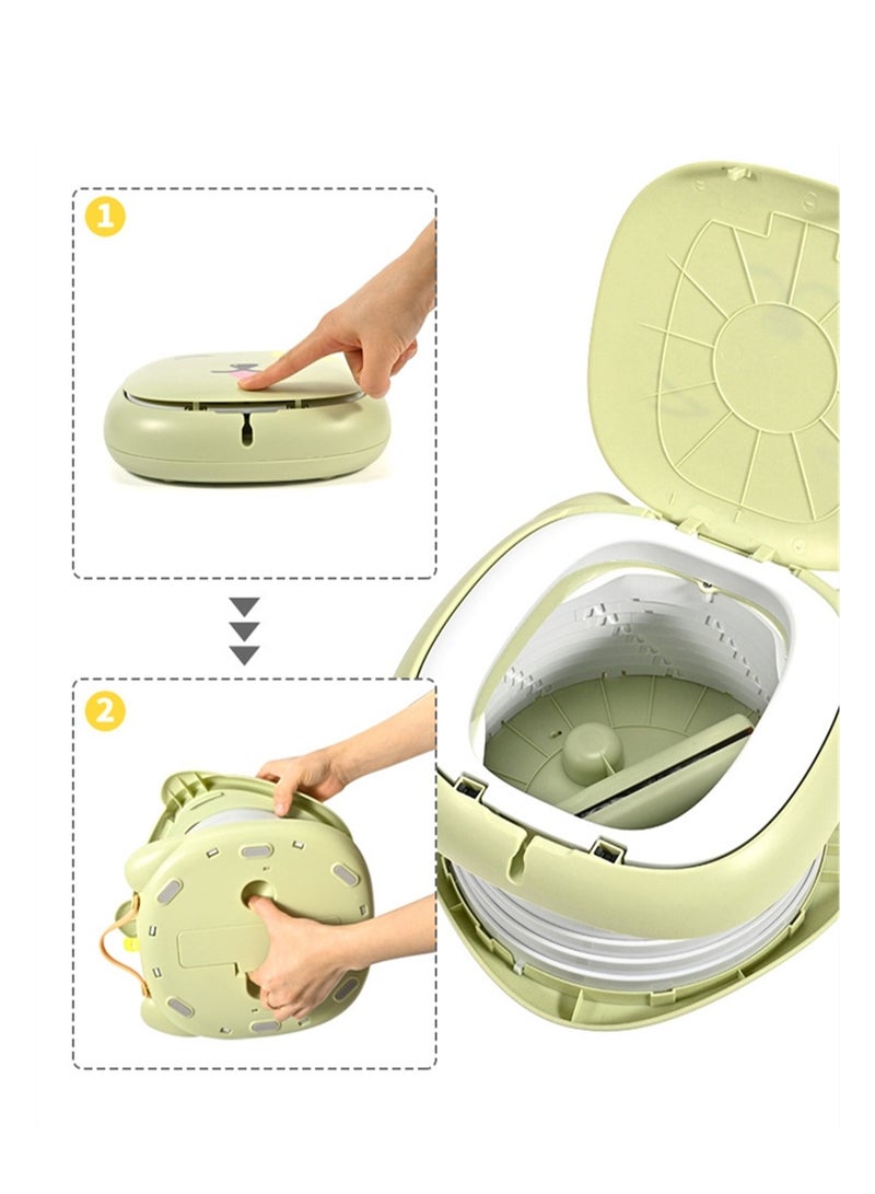 Cartoon children's foldable toilet outdoor camping travel mobile toilet multi-functional vehicle toilet - Image 4