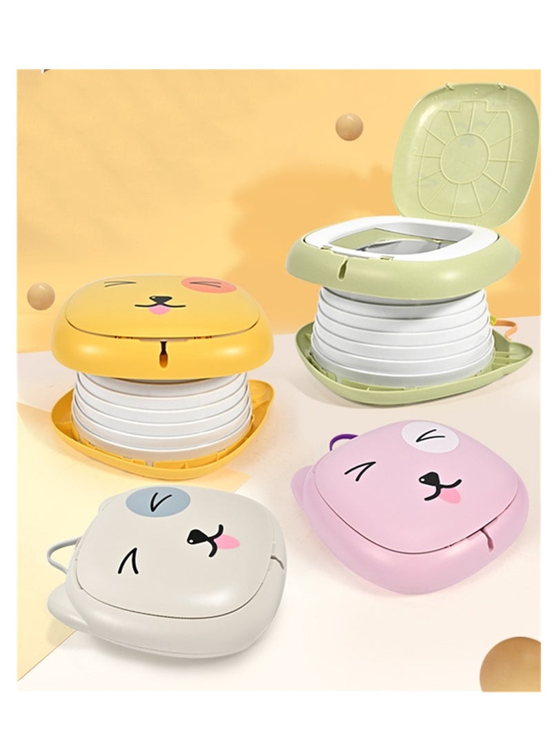 Cartoon children's foldable toilet outdoor camping travel mobile toilet multi-functional vehicle toilet - Image 5