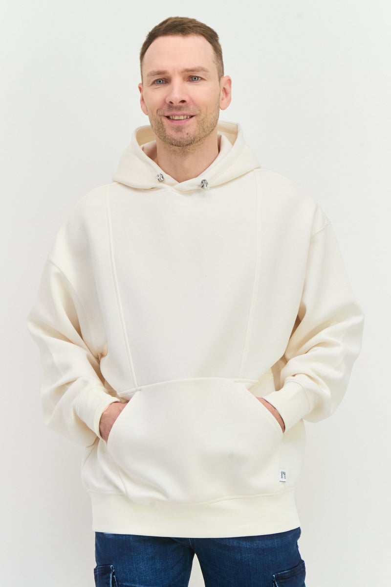 PUMA Men Sportswear Fit Long Sleeve Training Hoodie, Cream  - Image 1