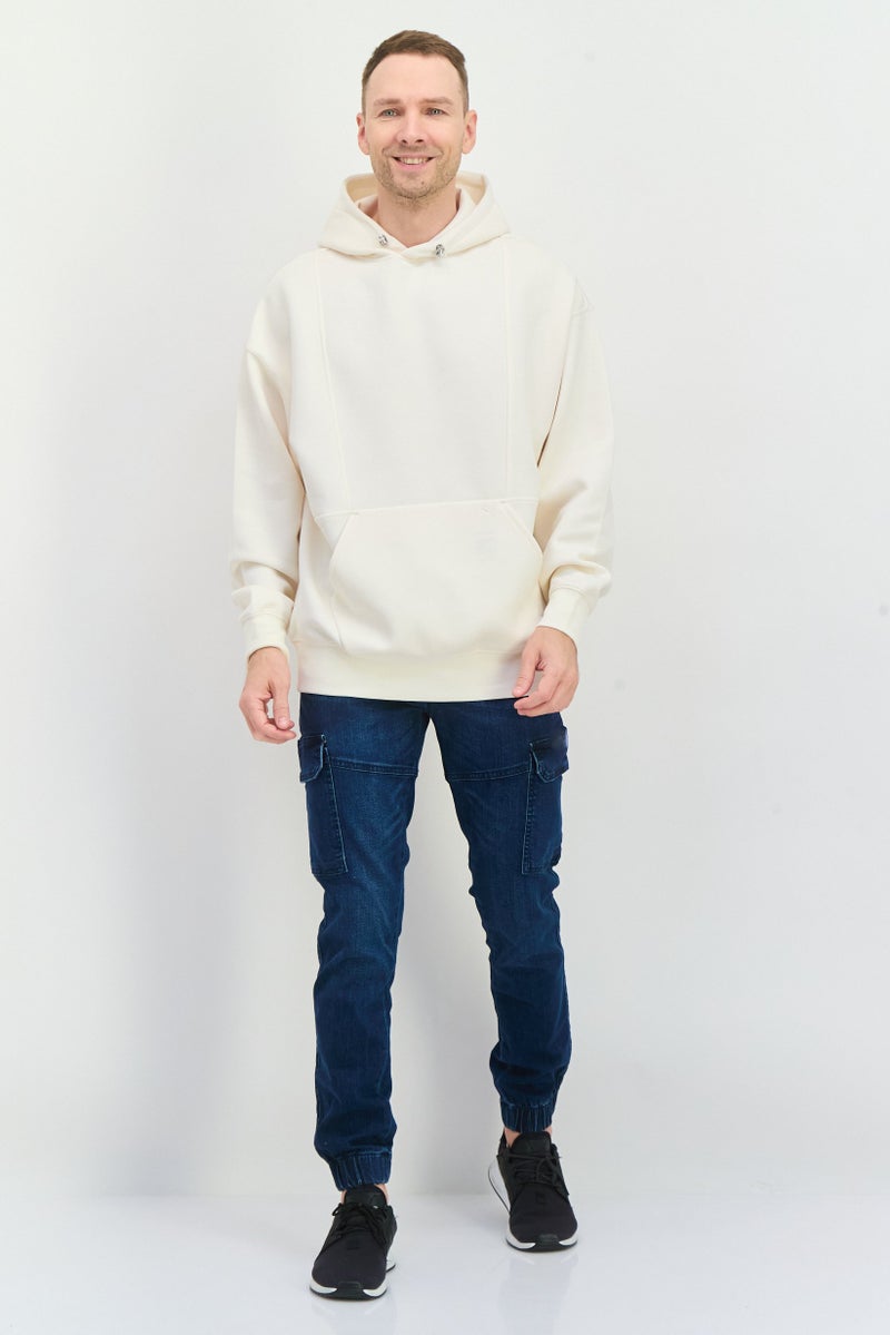 PUMA Men Sportswear Fit Long Sleeve Training Hoodie, Cream  - Image 4
