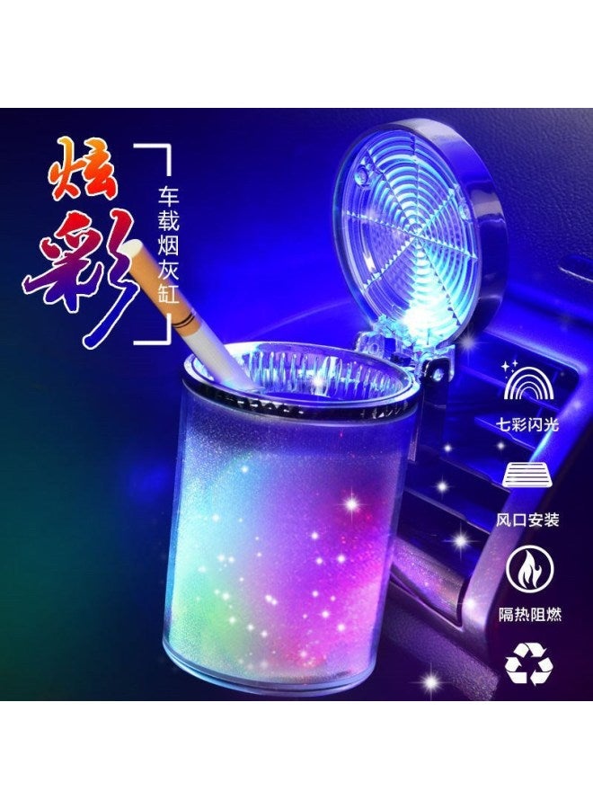 Car Supplies Car Ashtray With Led Light Car Colorful Ashtray Colorful Ashtray Air Outlet Dual Use