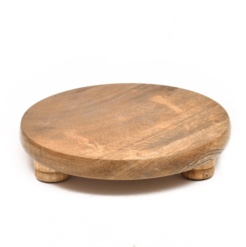 SHOPSIDEX Single Solid Wood Chakla for Home & Kitchen - Wooden Roti Maker Combo Pack (Solid Wood Chakla) - Image 3
