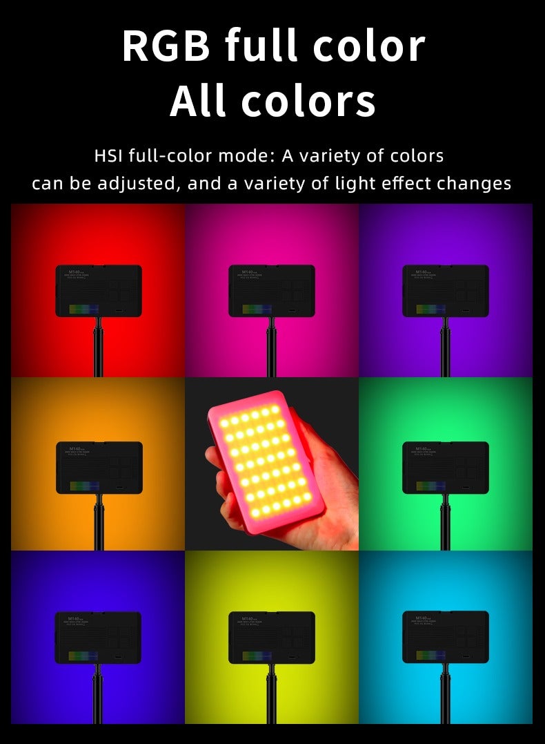 DUSALA Selfie Light for phone with 132 LEDs, 2000mAh Type-C Rechargeable Portable Selfie Light,RGB Light, Led Phone Light fo Ideal for Video Conferencing, Makeup, and TikTok. Compatible with Phone, Laptop, and Camera - Image 3