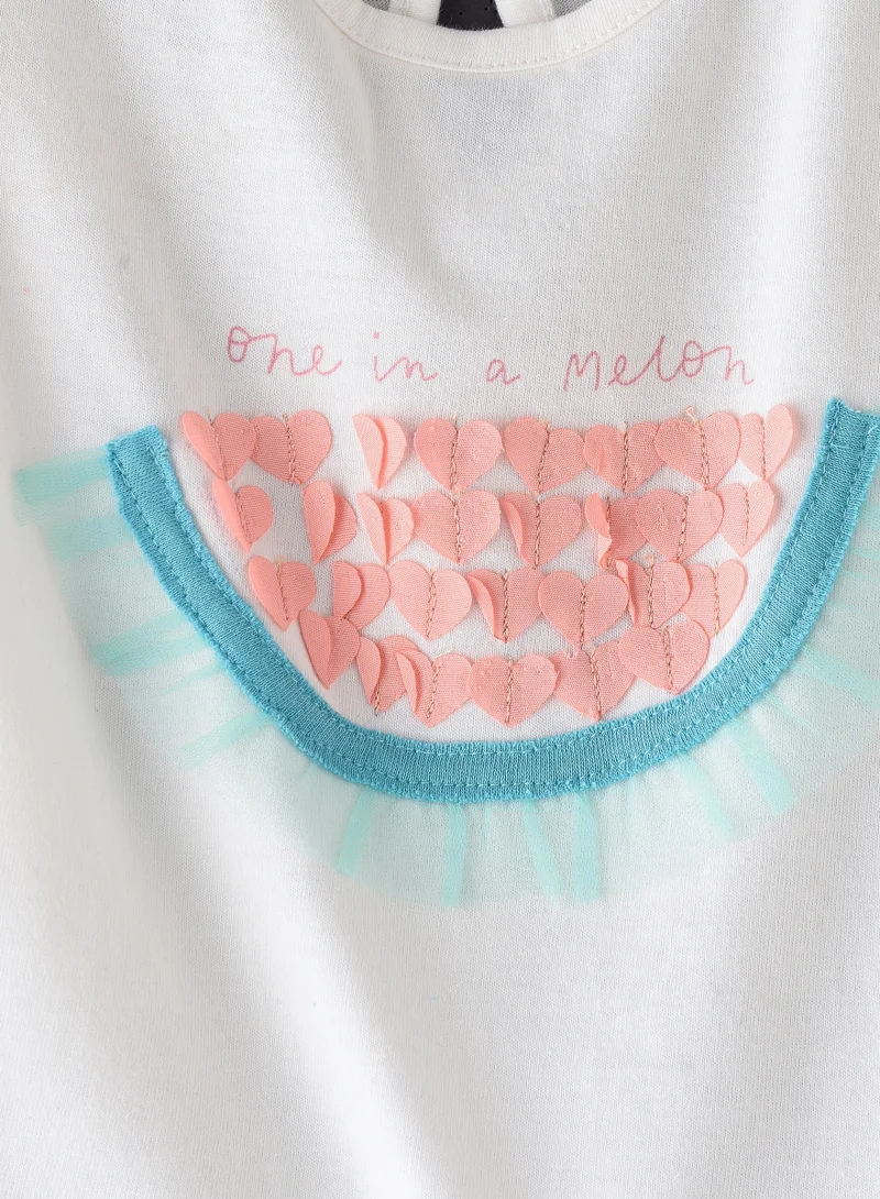 Jelliene Sunshine Squad: Girls' Comfy Cotton Tees Playful Prints & Summer Fun
