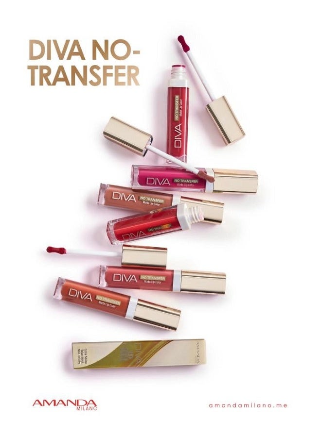 Amanda Diva matte lip color no transfer no.10 6ml - Image 4
