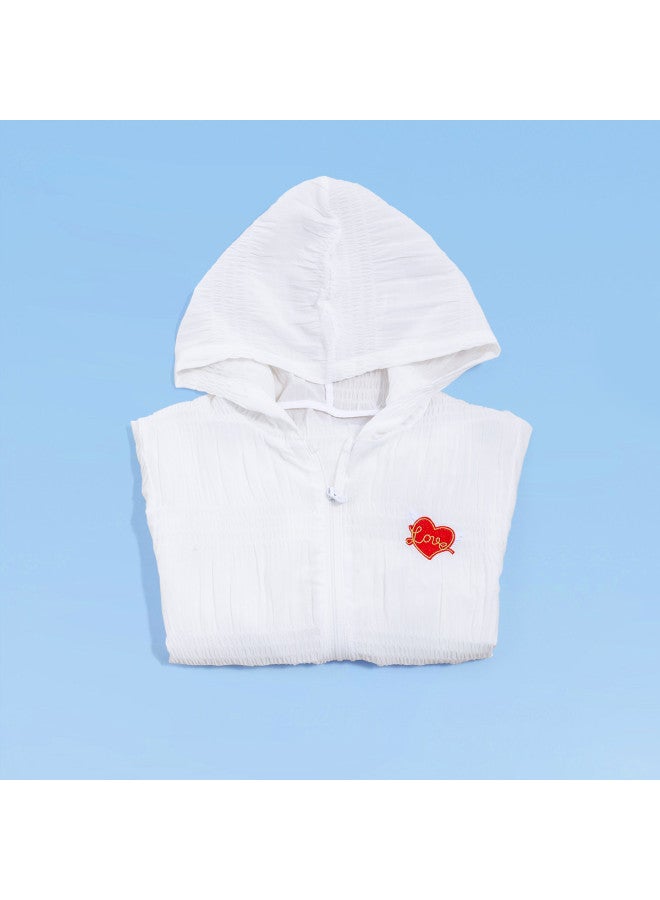 Bornbay جاكيت صيفي خارجي غير رسمي مع حماية من الشمس وواقٍ من الرياح للفتيات والأطفال الكبار - Image 5
