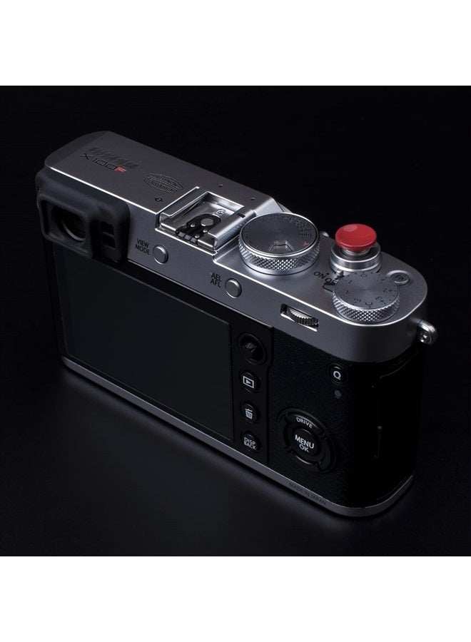 VKO Dark-red Soft Metal Shutter Release Button Compatible with Sony DSC-RX1RII RX10IV RX10III RX10II RX10 X-T4 X-T30 X-T3 X100F X-T20 X-PRO2 X30 X-T2 Camera 11mm Concave 10mm Convex Surface(2 Pack) - Image 2