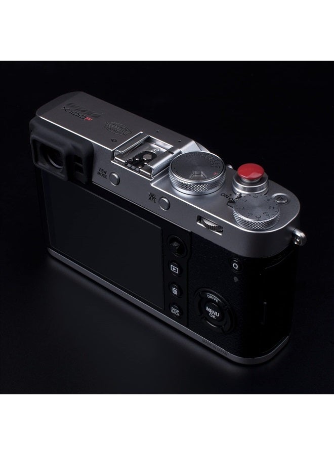 VKO Dark-red Soft Metal Shutter Release Button Compatible with Sony DSC-RX1RII RX10IV RX10III RX10II RX10 X-T4 X-T30 X-T3 X100F X-T20 X-PRO2 X30 X-T2 Camera 11mm Concave 10mm Convex Surface(2 Pack) - Image 4