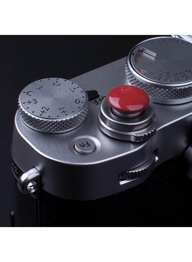 VKO Dark-red Soft Metal Shutter Release Button Compatible with Sony DSC-RX1RII RX10IV RX10III RX10II RX10 X-T4 X-T30 X-T3 X100F X-T20 X-PRO2 X30 X-T2 Camera 11mm Concave 10mm Convex Surface(2 Pack) - Image 5