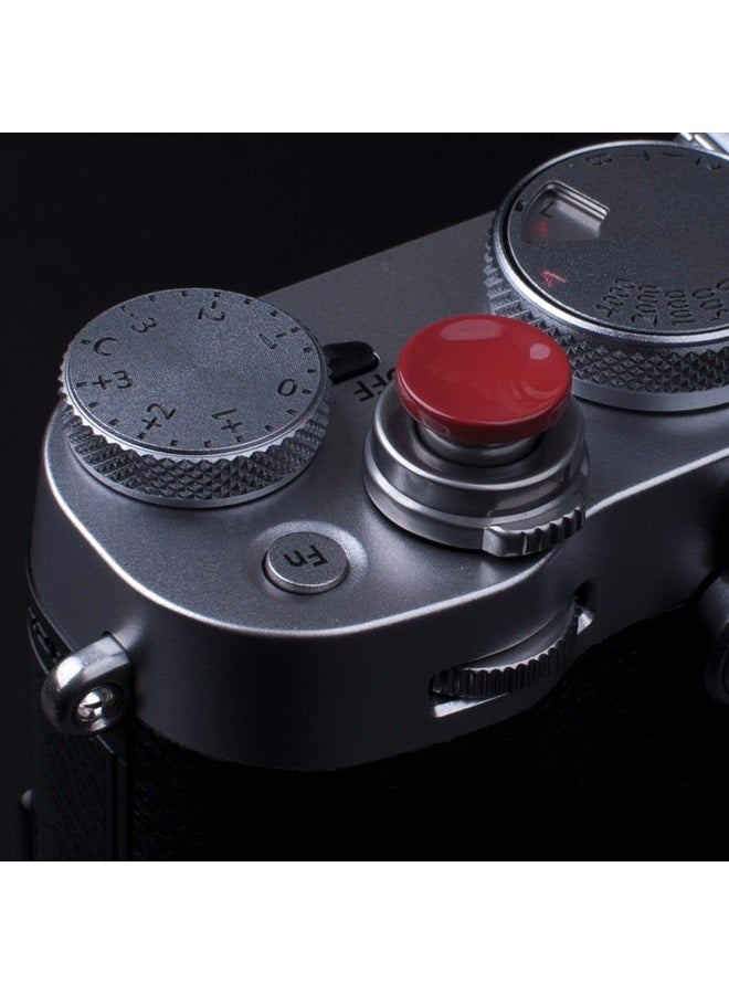 VKO Dark-red Soft Metal Shutter Release Button Compatible with Sony DSC-RX1RII RX10IV RX10III RX10II RX10 X-T4 X-T30 X-T3 X100F X-T20 X-PRO2 X30 X-T2 Camera 11mm Concave 10mm Convex Surface(2 Pack) - Image 3