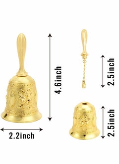 Golden Hand Bell Decorative Engraved Bell Call Handheld for Wedding School Alarm and Bedridden ( Gold ) - pzsku/Z9807A528BF209BAEF38DZ/45/_/1666383330/8e0627ba-cbbe-4cad-a057-31f24b9e0735