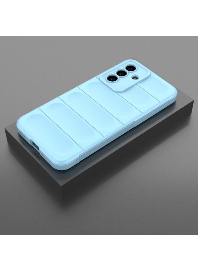 Phone case cover Magic Shield TPU + Silicone Shockproof Phone Case For  Samsung Galaxy A17 (Light Blue ) - Image 3