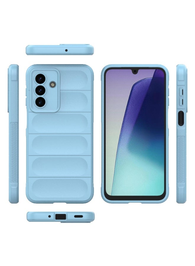 Phone case cover Magic Shield TPU + Silicone Shockproof Phone Case For  Samsung Galaxy A17 (Light Blue ) - Image 2