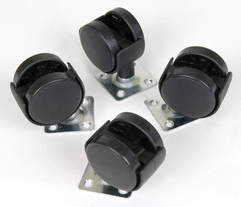 ArtBin 6856SW Super Satchel Cube Casters [Set of 4] Black, Ball Caster Wheels for Arts & Crafts Storage, 250 lb. Capacity - Image 2