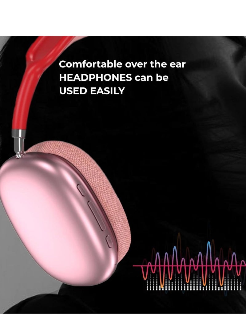 "P9 Wireless Bluetooth Headphones – Physical Noise Reduction Headset with Stereo Sound for Gaming, Phone, and PC (Black)"