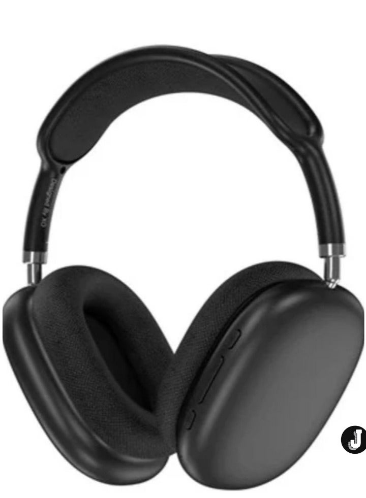 "P9 Wireless Bluetooth Headphones – Physical Noise Reduction Headset with Stereo Sound for Gaming, Phone, and PC (Black)"