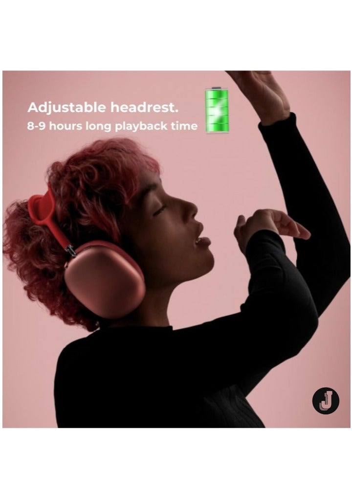 "P9 Wireless Bluetooth Headphones – Physical Noise Reduction Headset with Stereo Sound for Gaming, Phone, and PC (Black)"
