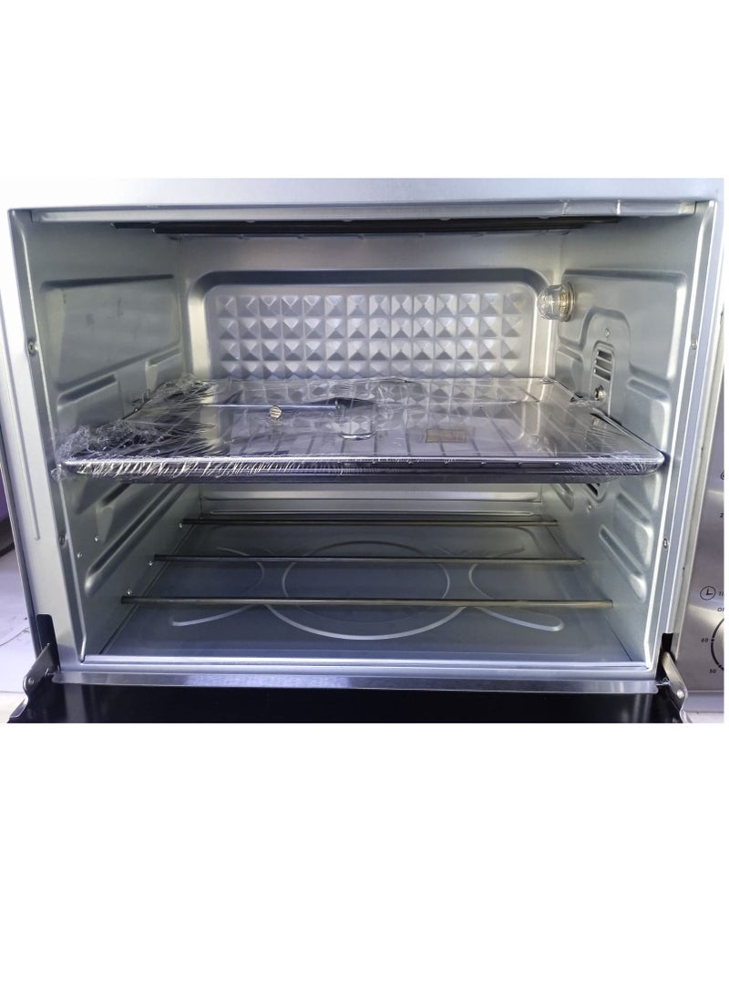 دوتس فرن كهربائي مع شواية ستيل فضي من دوتس بباب زجاجي بمفصل مزدوج , بسعة 60 لتر و 2200 واط - Image 4