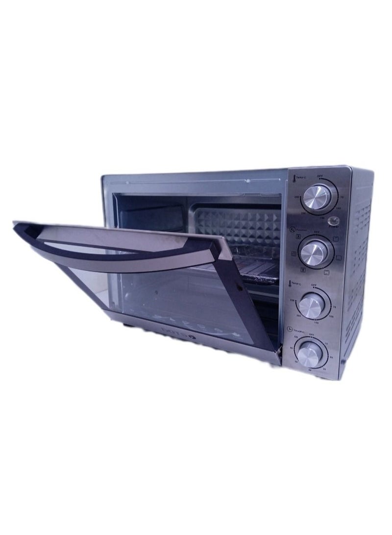 دوتس فرن كهربائي مع شواية ستيل فضي من دوتس بباب زجاجي بمفصل مزدوج , بسعة 60 لتر و 2200 واط - Image 2