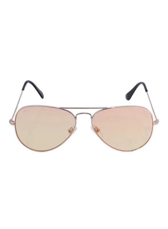 fastrack Gold Aviator Men Sunglasses (M165YL26|58)