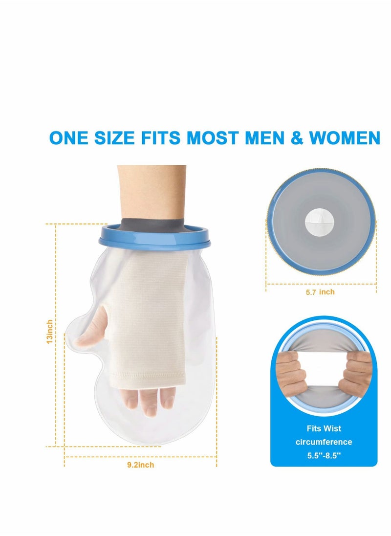KASTWAVE - Hand Cast Cover for Shower Bath, Waterproof Cast Cover Adult Watertight Reusable Wound Bandage Protector for Hand, Surgery, Burns, Better Grab, Perfect Seal, More Convenient - Image 1