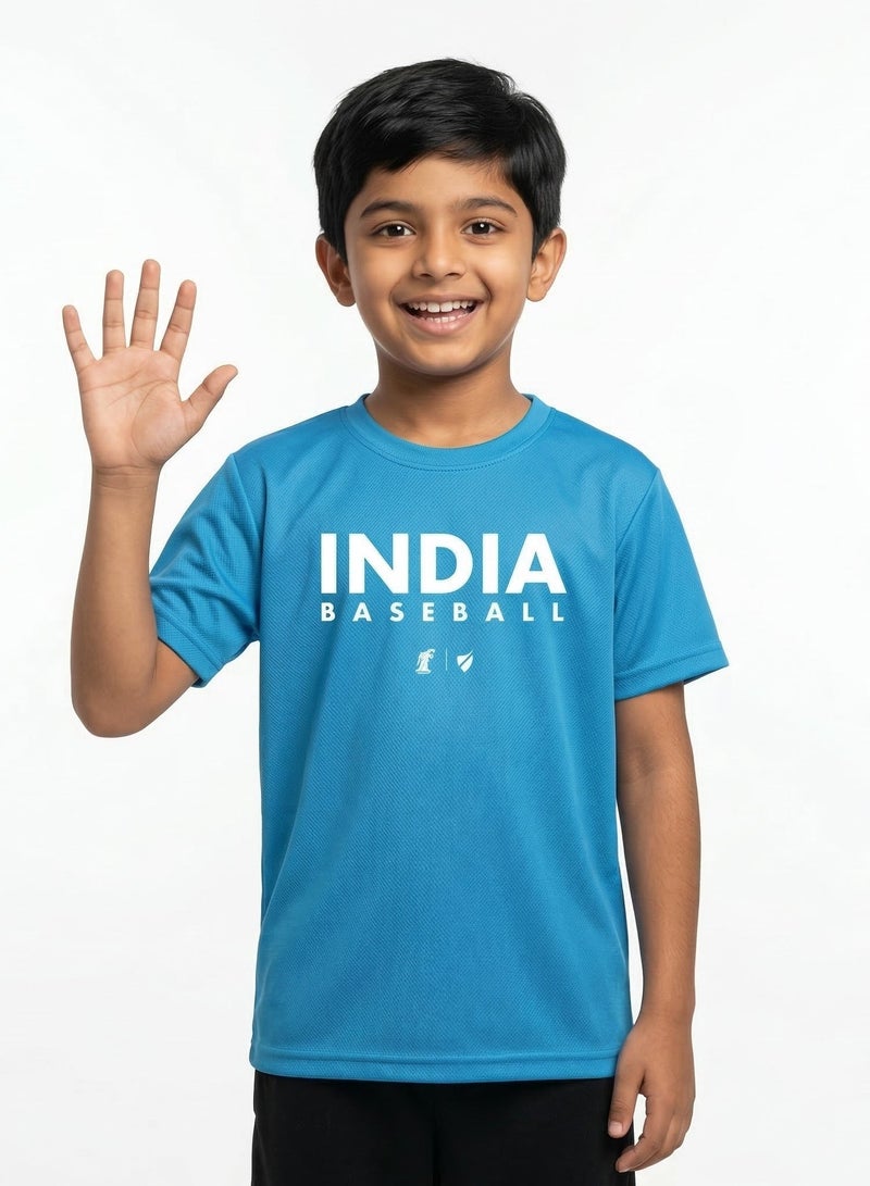 Baseball United India Baseball National Team Kids' Lifestyle T-shirt - Image 2