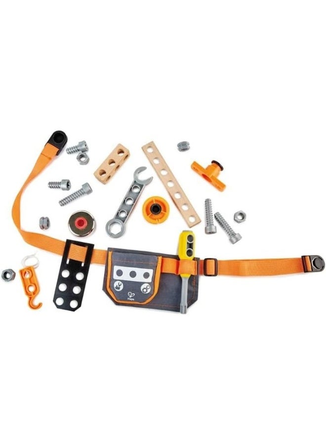 Hape Hape Junior Inventor Scientific Tool Belt | 19 Piece Utility Component STEAM Tool Storage Belt For Children +4 Years  - Image 2