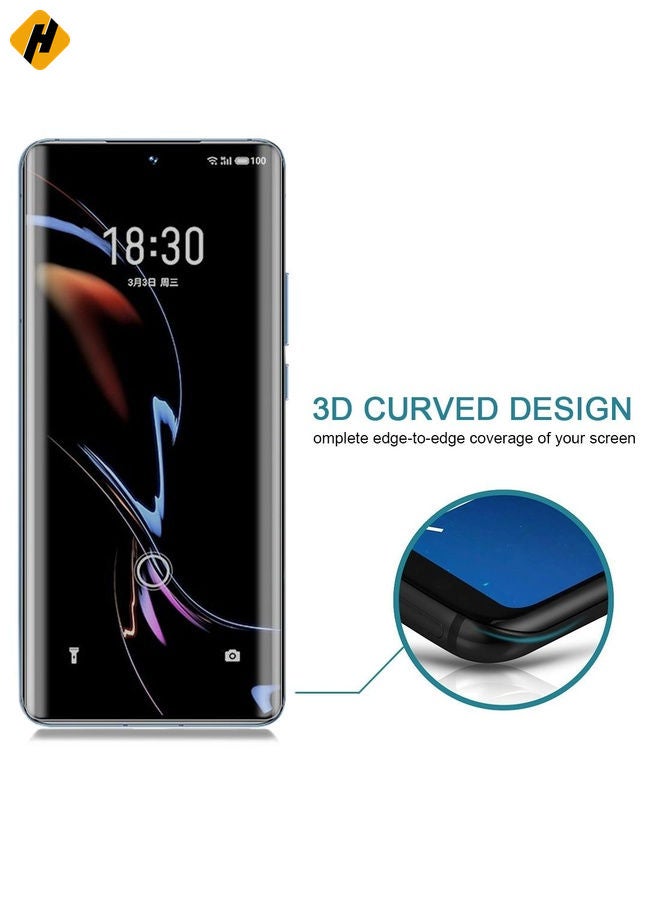 HuHa Screen Protector For Meizu 18 Pro / 18s Pro 25 PCS 0.3mm 9H Surface Hardness 3D Curved Surface Privacy Glass Film - Image 4